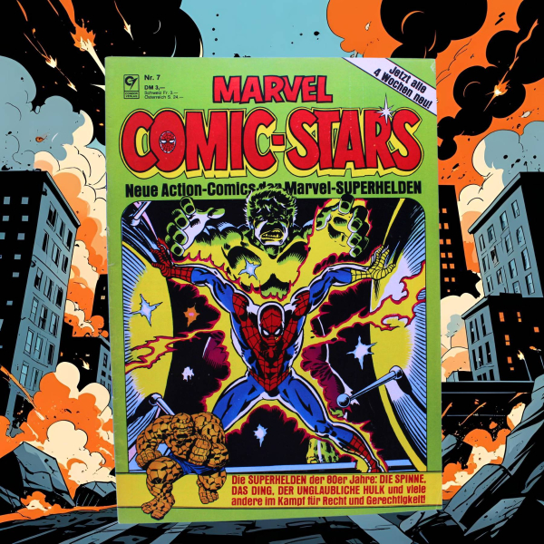 Marvel Comic-Stars Nr. 7 (1981) Condor Verlag | Das Ding, Captain Marvel, Spider-Man & Hulk | Hoppla Stuff
